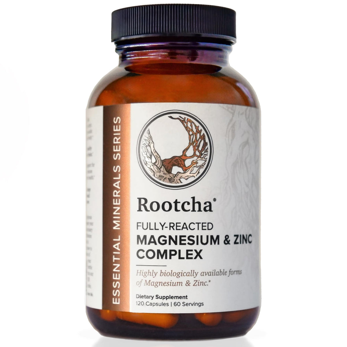 Rootcha Magnesium and Zinc Complex 400mg front view of packaging