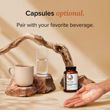 Rootcha Magnesium and Zinc Complex 400mg with a glass of water