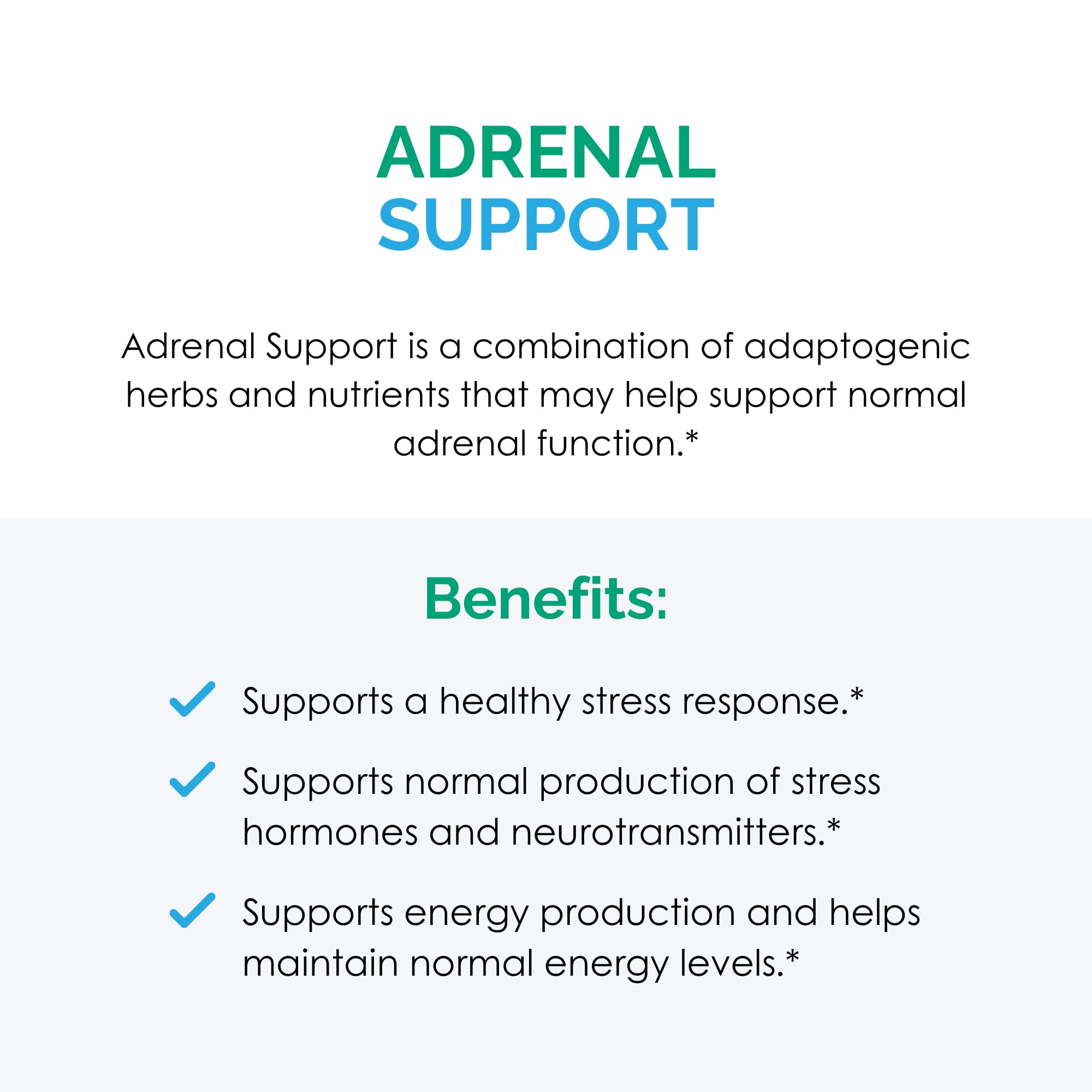 Rootcology Adrenal Support Supplement 68g ingredients list