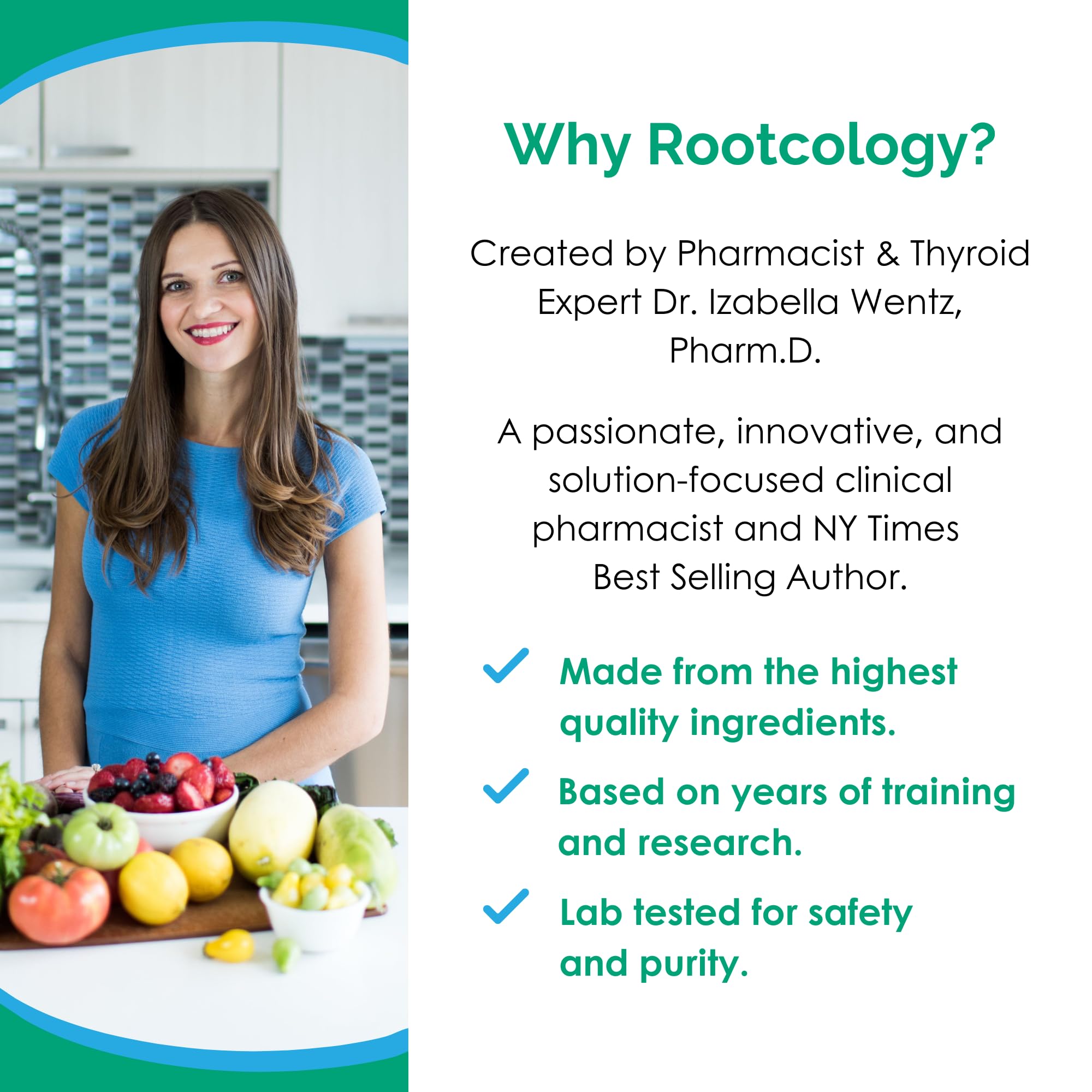 Rootcology Amino Support L-Glutamine label details