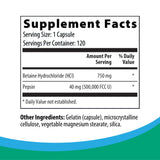 Rootcology Betaine with Pepsin 90 Capsules side view