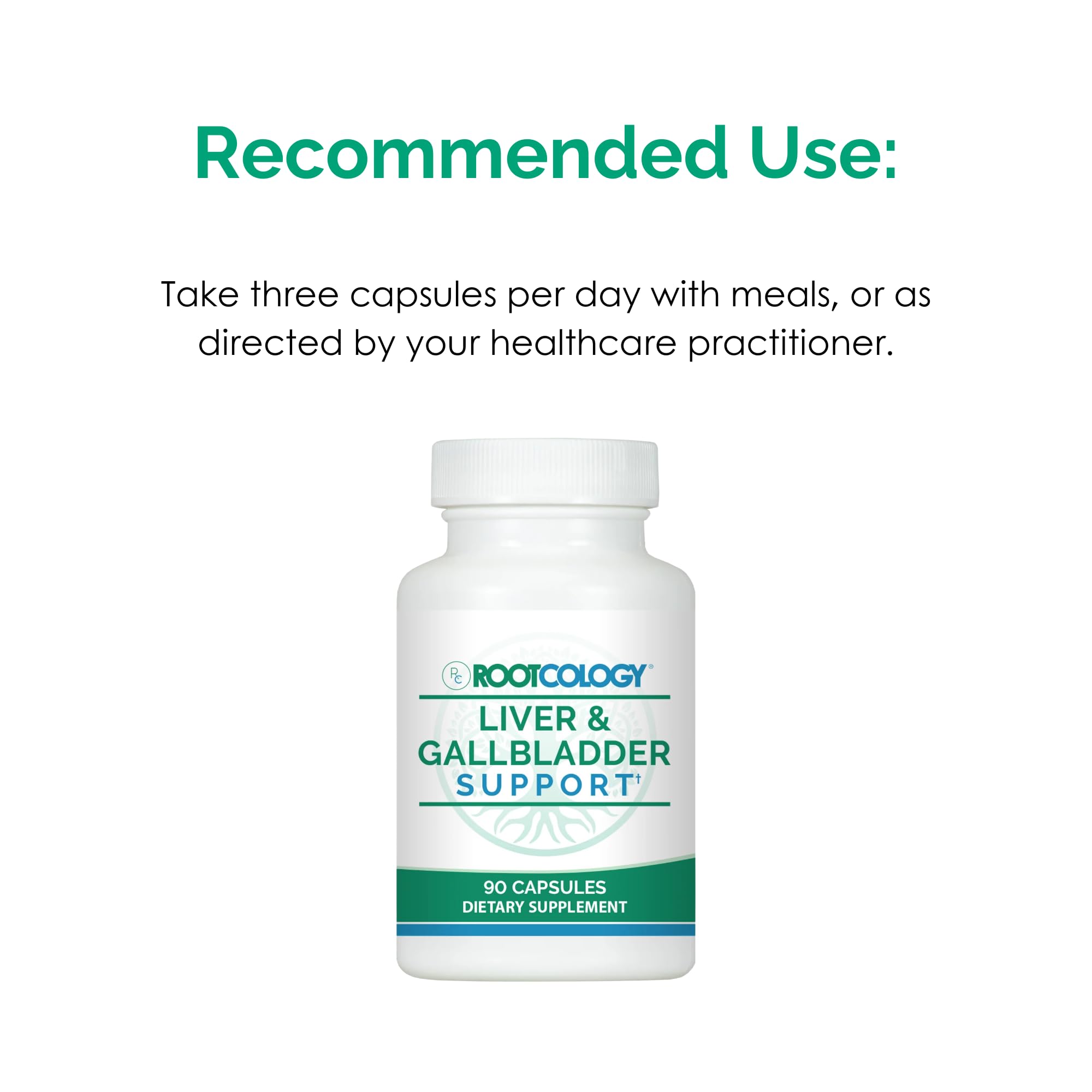 Rootcology Liver & Gallbladder Support 200g product label