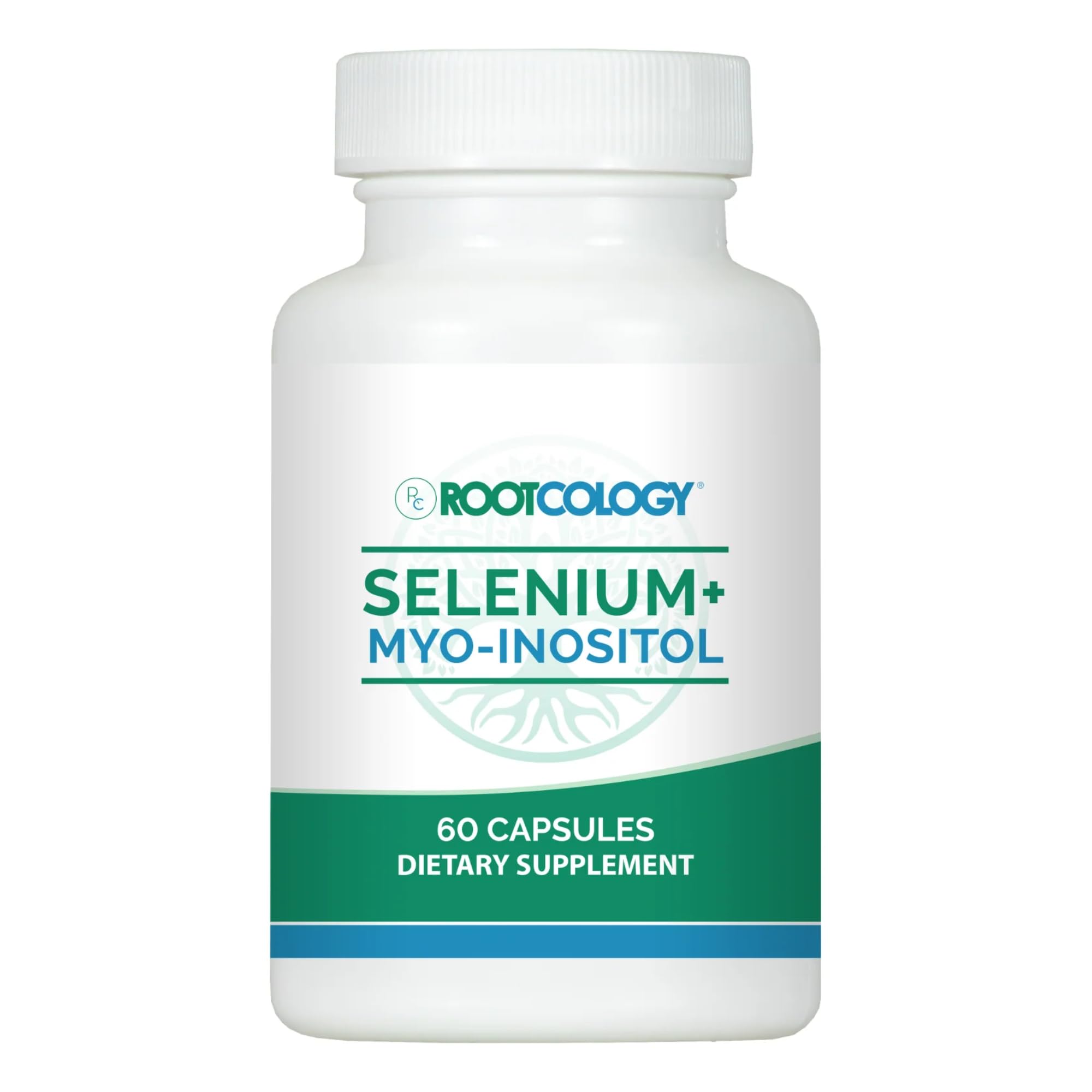 Rootcology Selenium + Myo-Inositol 191g front view of the bottle