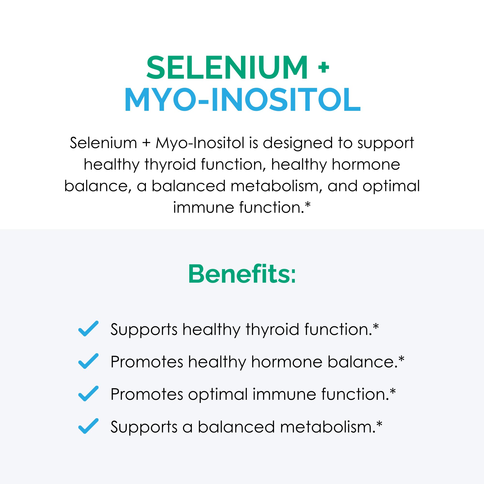 Rootcology Selenium + Myo-Inositol 191g on a wooden table with a plant