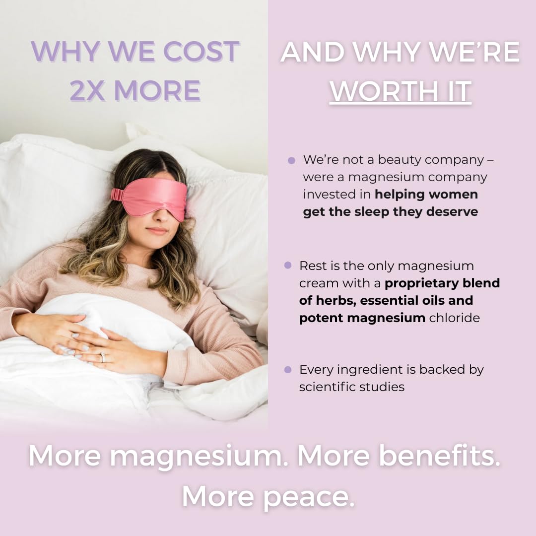 Rooted In Magnesium Sleep Cream 500mg packaging details