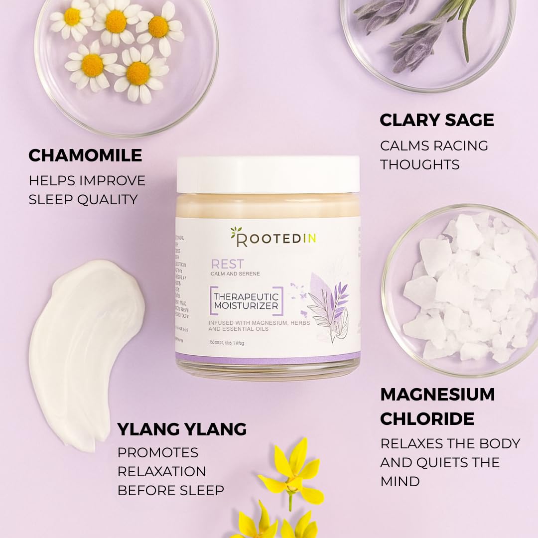 Rooted In Magnesium Sleep Cream 500mg texture close-up