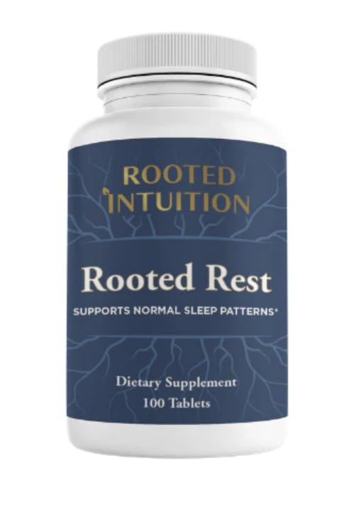 Rooted Intuition Natural Sleep Supplement 100 Tablets front view
