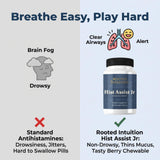 Rooted Intuition Quercetin Chewables with a glass of water
