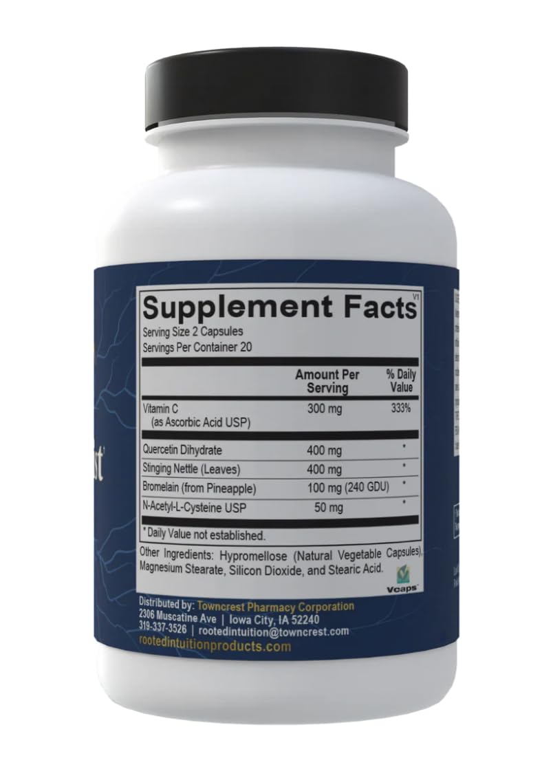 Rooted Intuition Quercetin Supplement 45g lifestyle setting