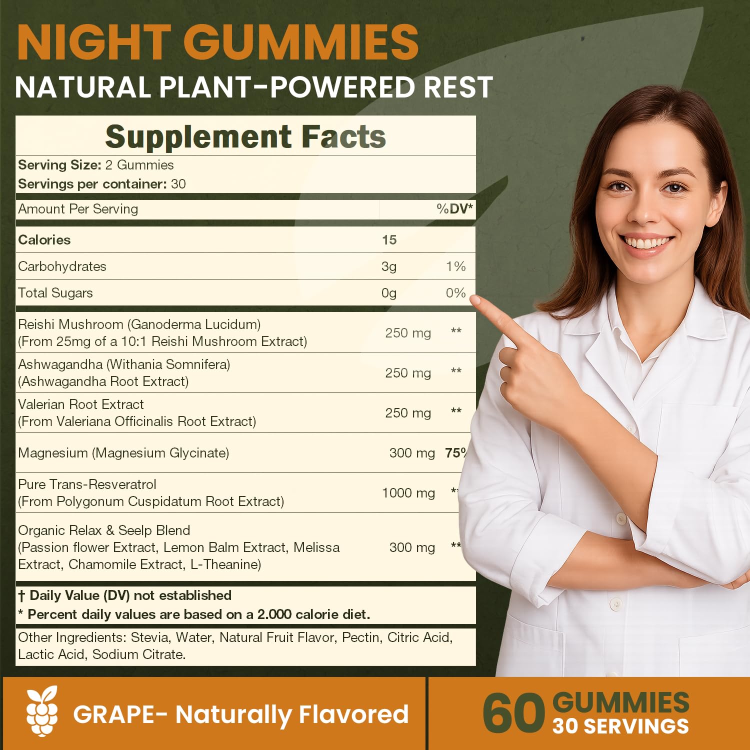 Rooterra Inner Bloom Sleep Gummies on a wooden table