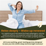 Rooterra Inner Bloom Sleep Gummies with ingredients displayed