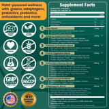 ROOTI Chlorella 7-IN-1 Whole Food Blends nutritional information