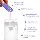 Rootine Calm Magnesium Powder Packets with cold water