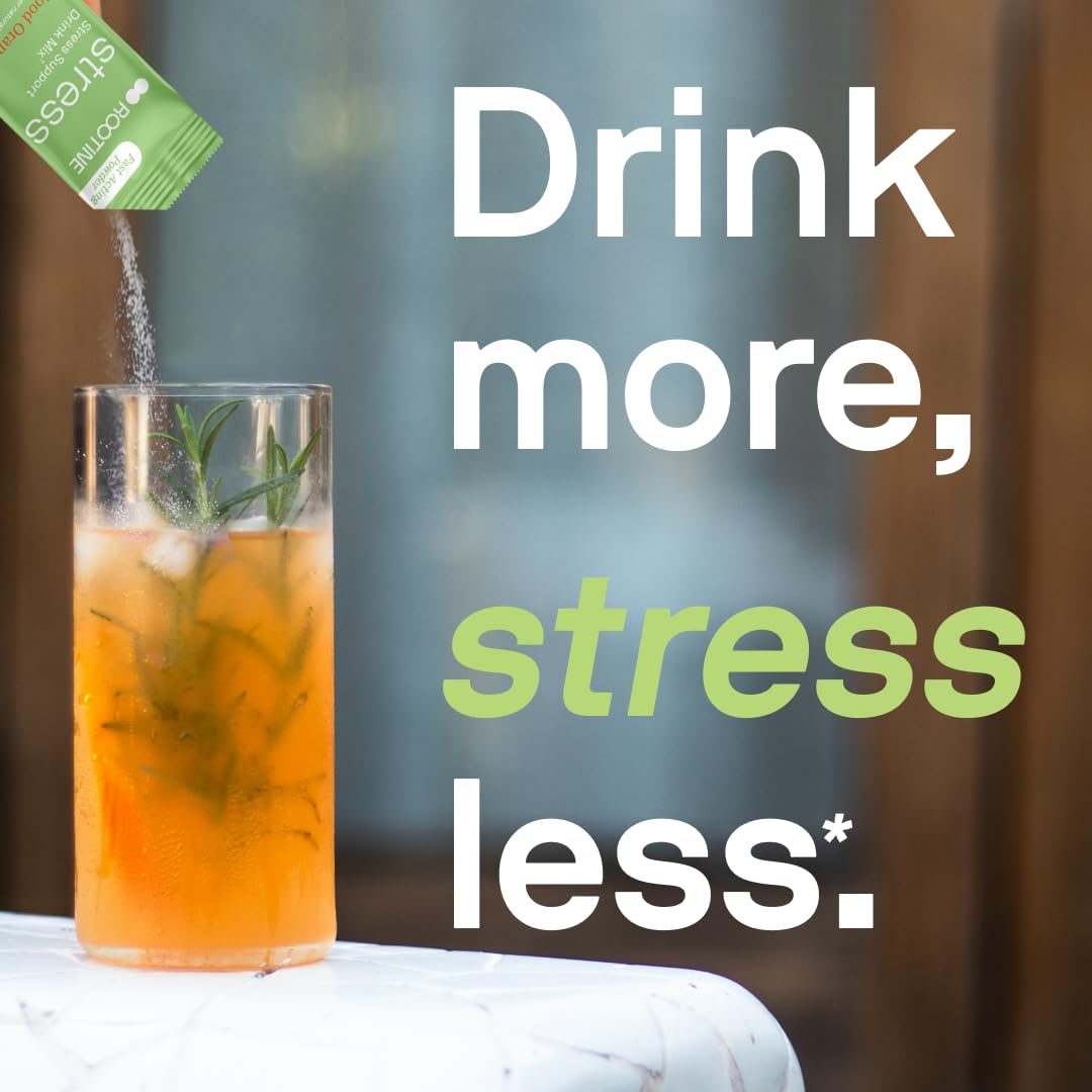 Rootine Stress Calming Drink Mix lifestyle scene
