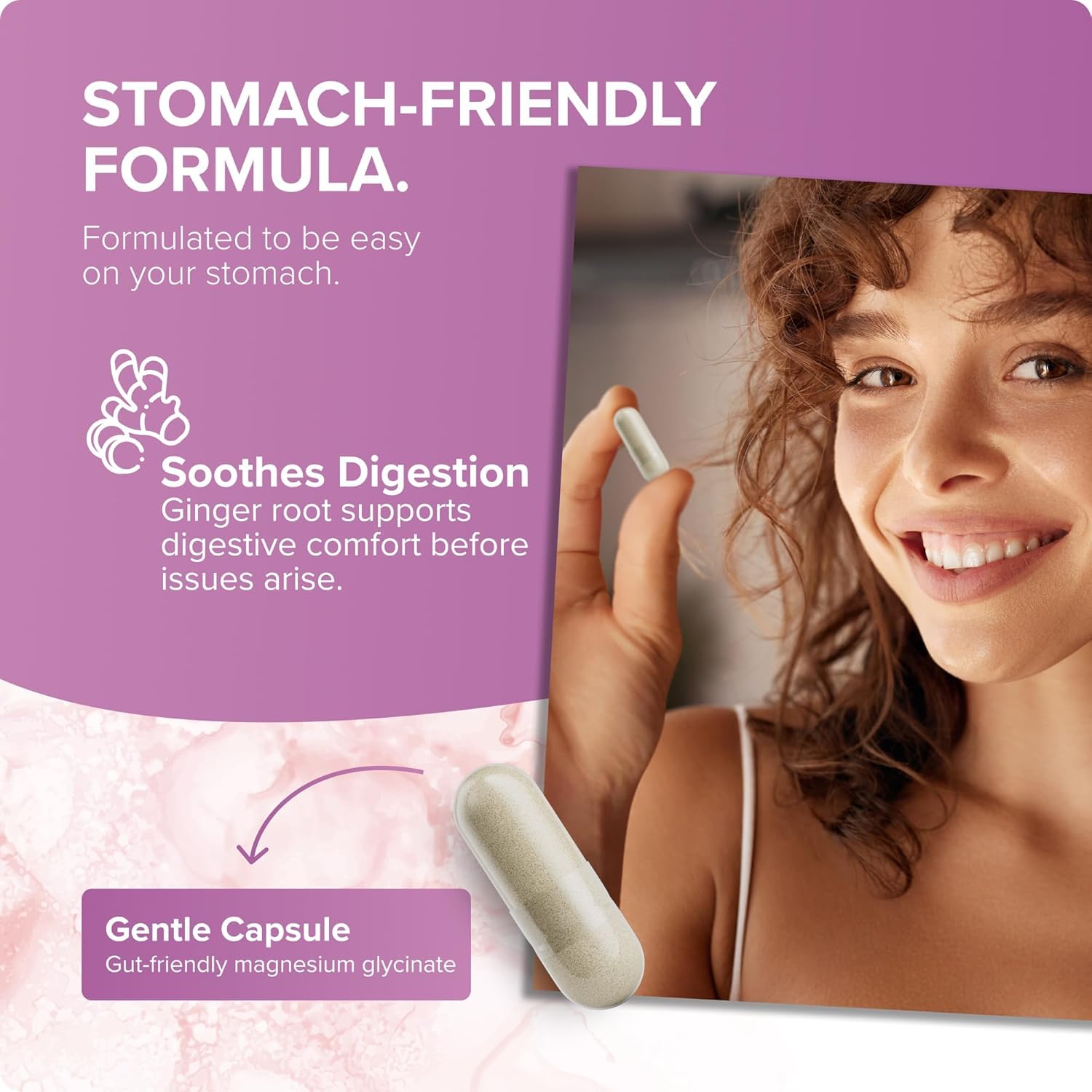 Rosabella Saffron Blend Supplement capsules on a wooden table