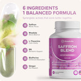 Rosabella Saffron Blend Supplement capsules with packaging