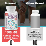 Rosmolo Liposomal PEA + Luteolin 1000mg Softgel Capsules close-up of softgel