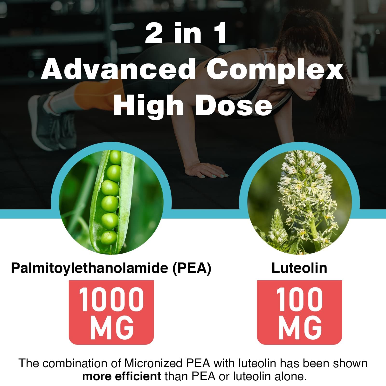 Rosmolo Liposomal PEA + Luteolin softgel capsule close-up