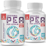 Rosmolo Liposomal PEA + Luteolin softgel capsules front view