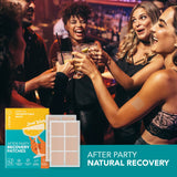 Rossy Drinking Relief Patches in use at a party