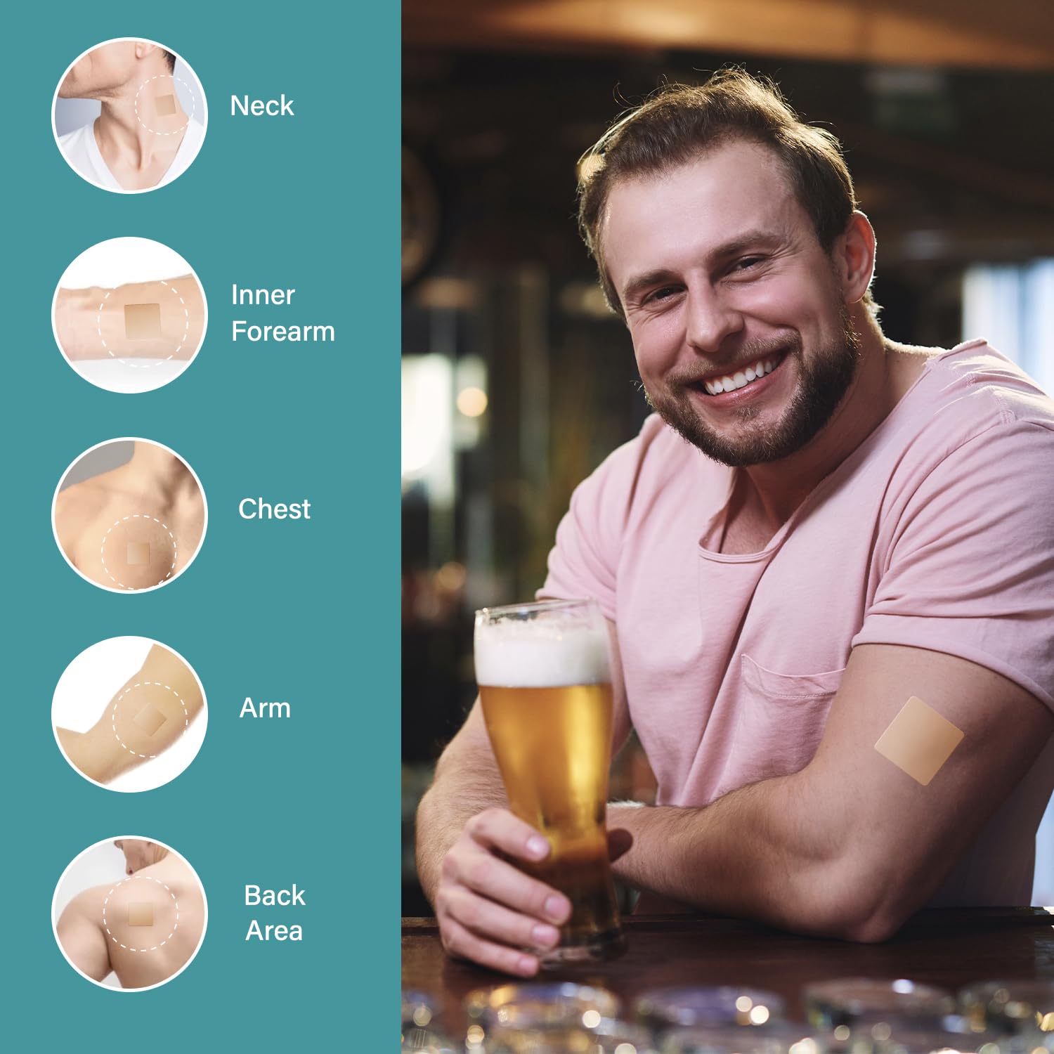 Rossy Drinking Relief Patches with ingredients list