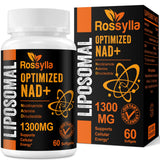 Rossylla Liposomal NAD+ Supplement softgels displayed on a shelf