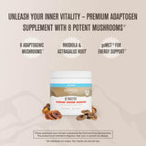 ROUNDHOUSE PROVISION Adaptogenic Mushroom Blend 93g packaging side view