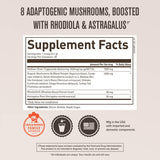 ROUNDHOUSE PROVISION Adaptogenic Mushroom Blend 93g serving suggestion with smoothie