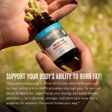 ROUNDHOUSE PROVISION Fat Burner Capsules on a wooden table