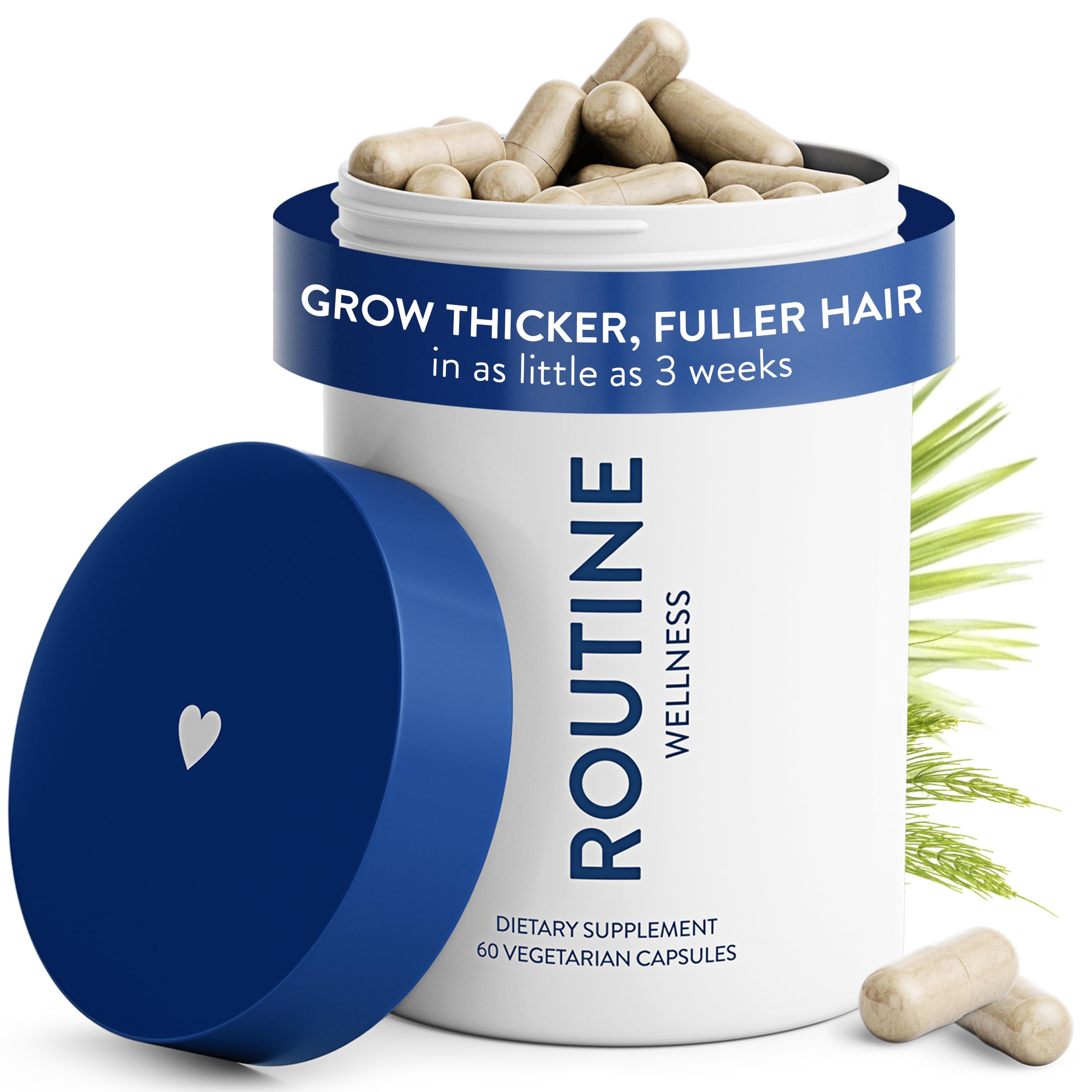 Routine Wellness Hair Growth Vitamins 60 Capsules front view
