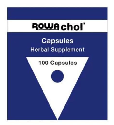 Rowachol Blended Vitamin & Mineral Supplement 100 Capsules front view