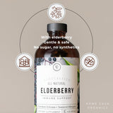 Rowe Casa Organics Elderberry Syrup 473ml back view
