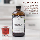 Rowe Casa Organics Elderberry Syrup 473ml with honey and lemon