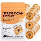 ROWKDRKB Stress Down Patches red packaging front view