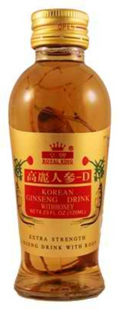 Royal King Ginseng Honey Drink 10 bottles with real root