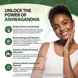 Royavita Ashwagandha Capsules 2400mg on a wooden surface