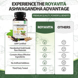 Royavita Ashwagandha Capsules 2400mg with black pepper extract