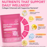 RSGRT Multi Collagen Peptides Powder 454g side view