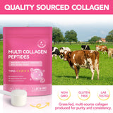 RSGRT Multi Collagen Peptides Powder with coffee and smoothie