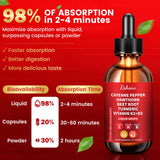 Rshoiw Cayenne Pepper Drops Supplement being added to a smoothie