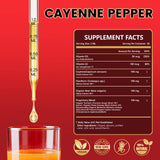 Rshoiw Cayenne Pepper Drops Supplement side view showing dropper