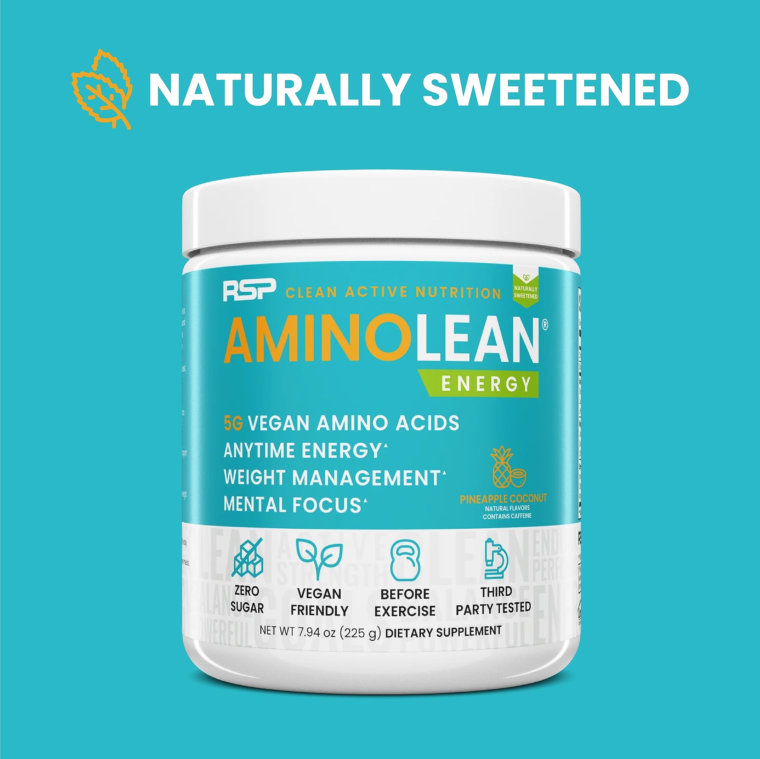 RSP NUTRITION AminoLean BCAA & EAA Powder side view