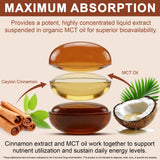 RTEWXLP Ceylon Cinnamon Supplement on a wooden table
