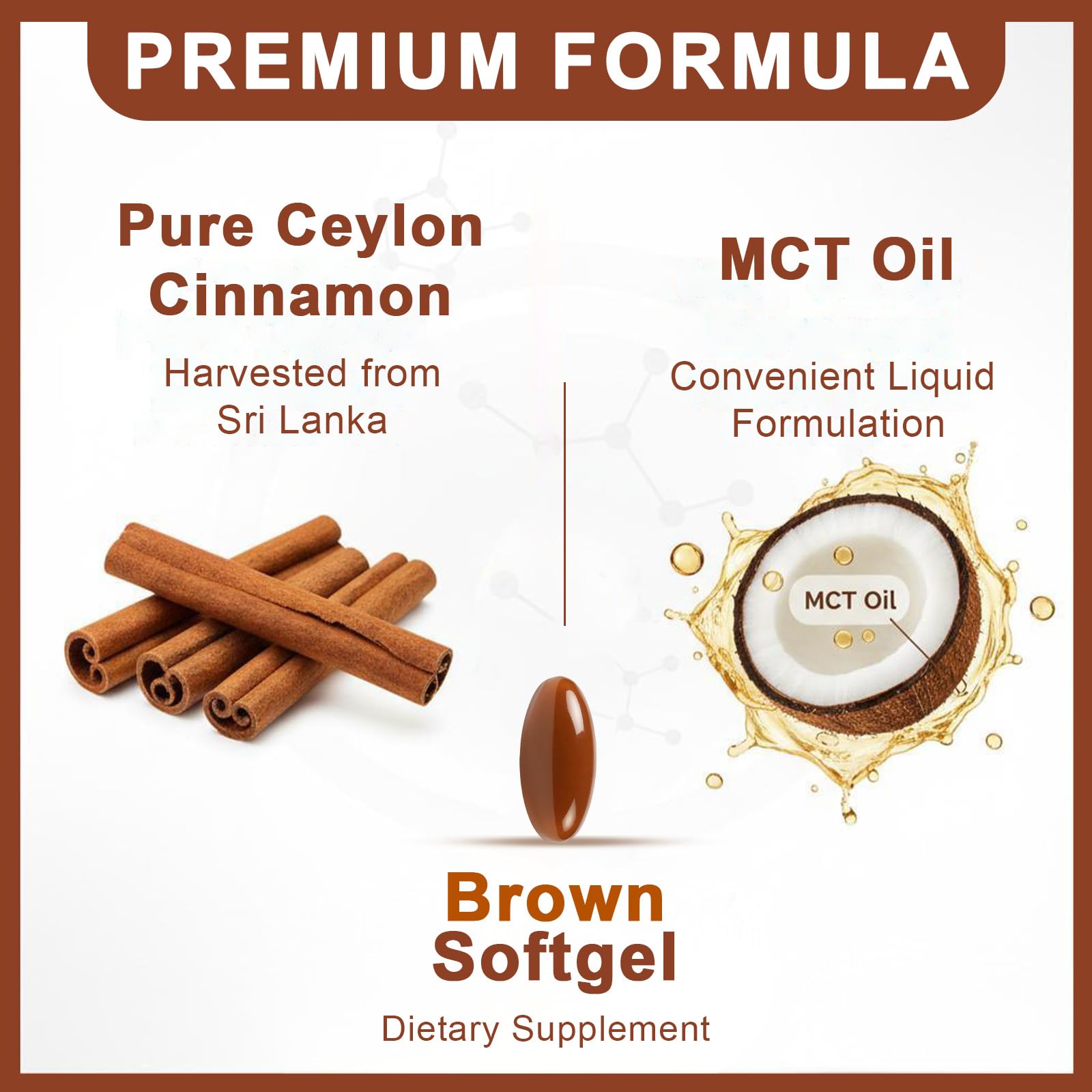 RTEWXLP Ceylon Cinnamon Supplement side view showing softgel count