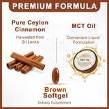 RTEWXLP Ceylon Cinnamon Supplement side view showing softgel count