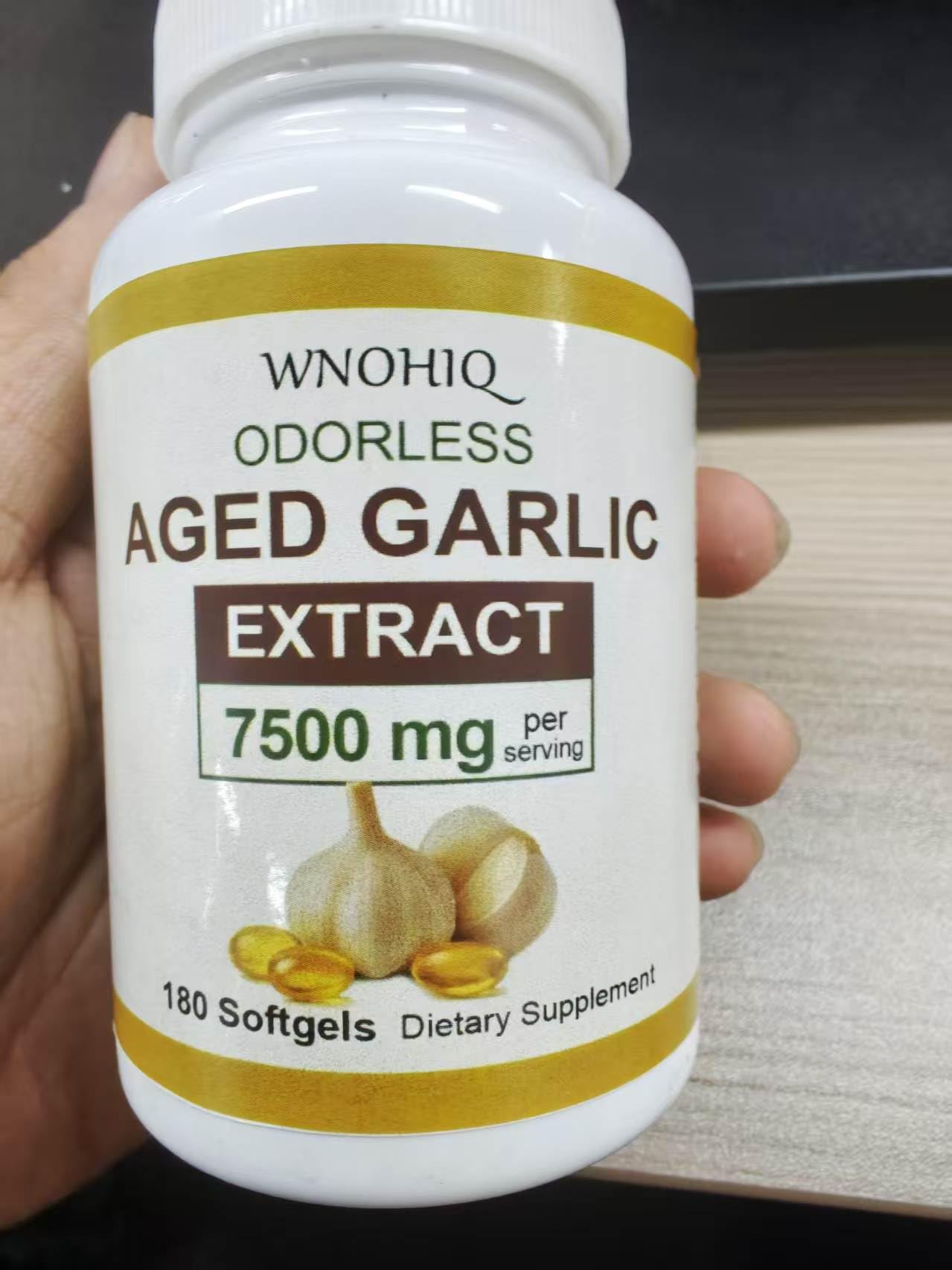 RTQSU Aged Garlic Softgels nutritional information