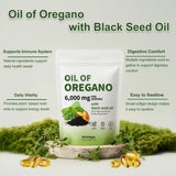 RTQSU Oil of Oregano Softgels close-up of capsules