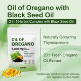 RTQSU Oil of Oregano Softgels with black seed oil