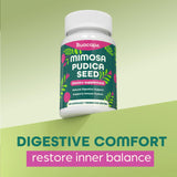 RUACAPS Mimosa Pudica Supplement on a wooden table