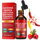 Ruduwu Cayenne Pepper Hawthorn Beet Root Drops bottle front view